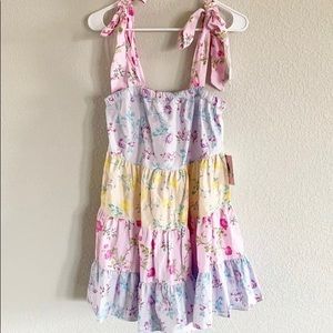 LoveShackFancy for Target tiered tie strap dress